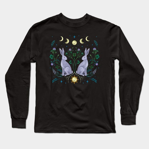 Year of the Rabbit Long Sleeve T-Shirt by Episodic Drawing